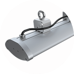 Linear led high bay suspension installation