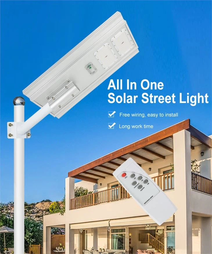 LED quyoshli ko'cha chiroqlari 50w