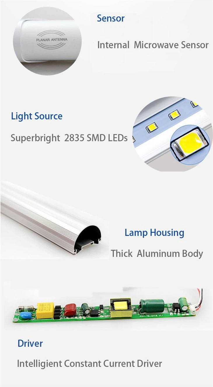 20W Dimmable Microwave Motion Sensor T8 LED Tube Light