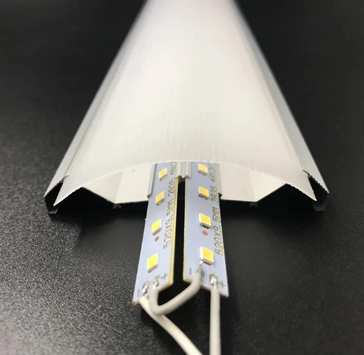 V shaped led batten light detail