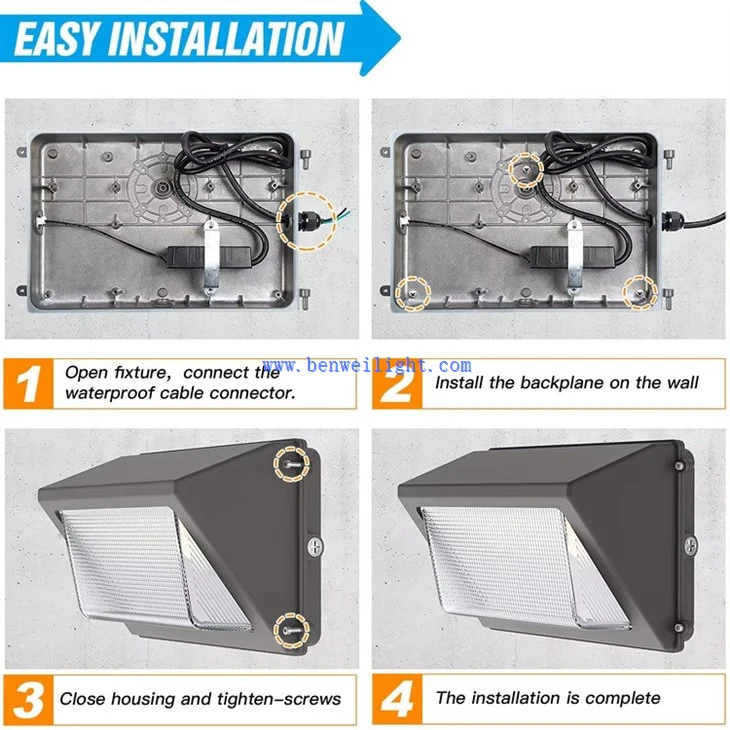 Outdoor IP65 Photocell Sensor Wall Mounted Light