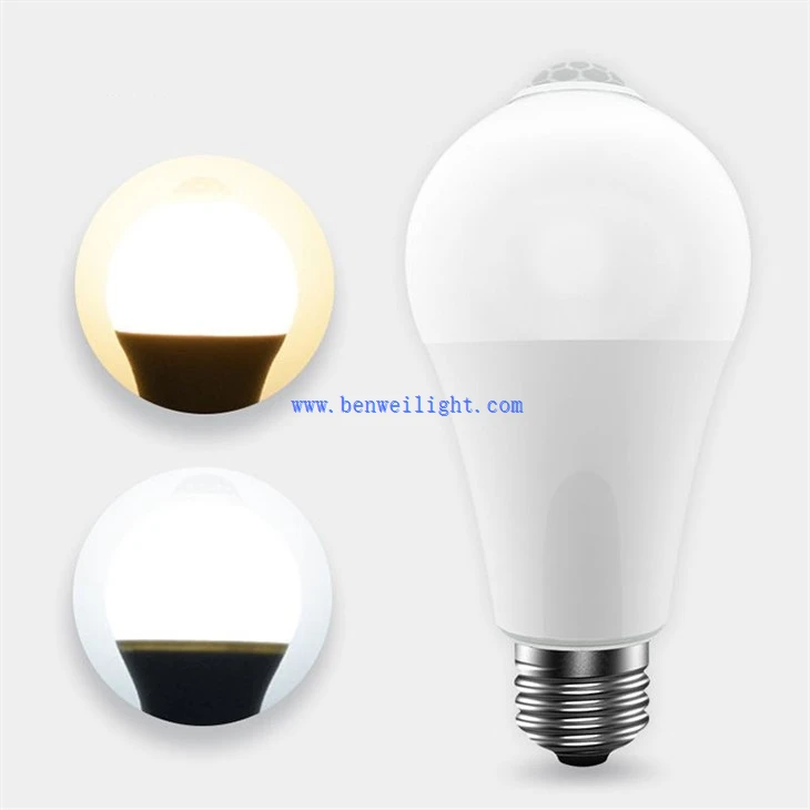 12W E27 PIR Motion Sensor LED Light Bulbs