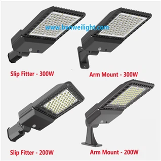 300W/200W LED poyabzal qutisi ko'cha chiroqlari: to'xtash joyi ochiq tijorat armatura