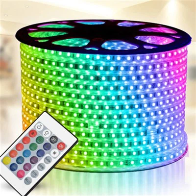 5050 RGB LED moslashuvchan chiziqlar suv o'tkazmaydigan