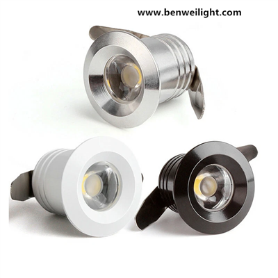 1W 3W LED ko'milgan shkafi mini yoritgichi DC12V alyuminiy sanoat yoritgichi
