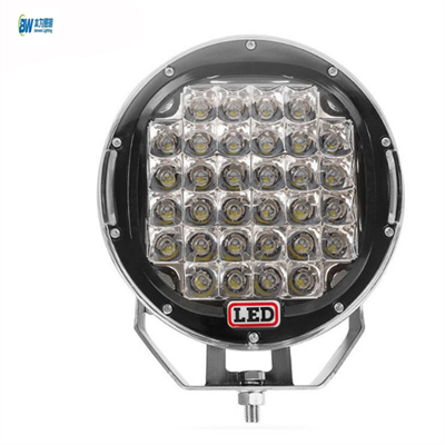 R 96W dumaloq qora LED Spot haydash ish nuri 9 dyuym