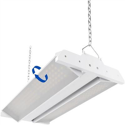 LED yorug'ligi 200W, 27000LM, 5000K, kuchlanish diapazoni 0-10V va yorug'lik chiqishi 135LM / Vt.
