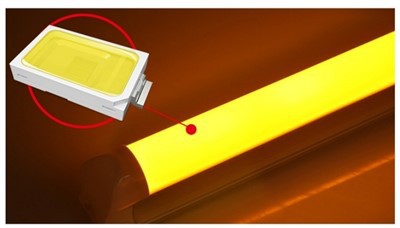 Sariq -UV hasharotlarga chidamli LED trubkali oynali yopiq T8 LED trubkasi